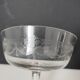 Bohemian crystal stemmed bowl