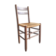 Vintage wood and straw chair