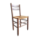 Vintage wood and straw chair