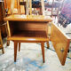 Vintage bedside with spindle feet