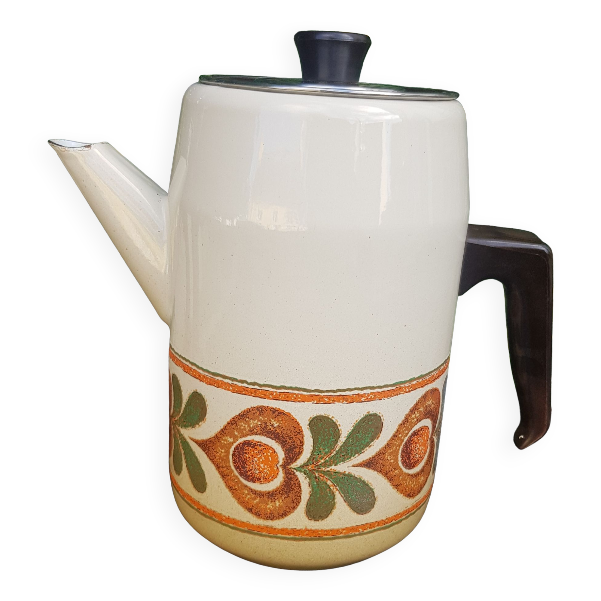 Enamelled coffee maker 70s