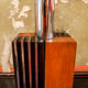 Lampe de table en bois et acier Italia