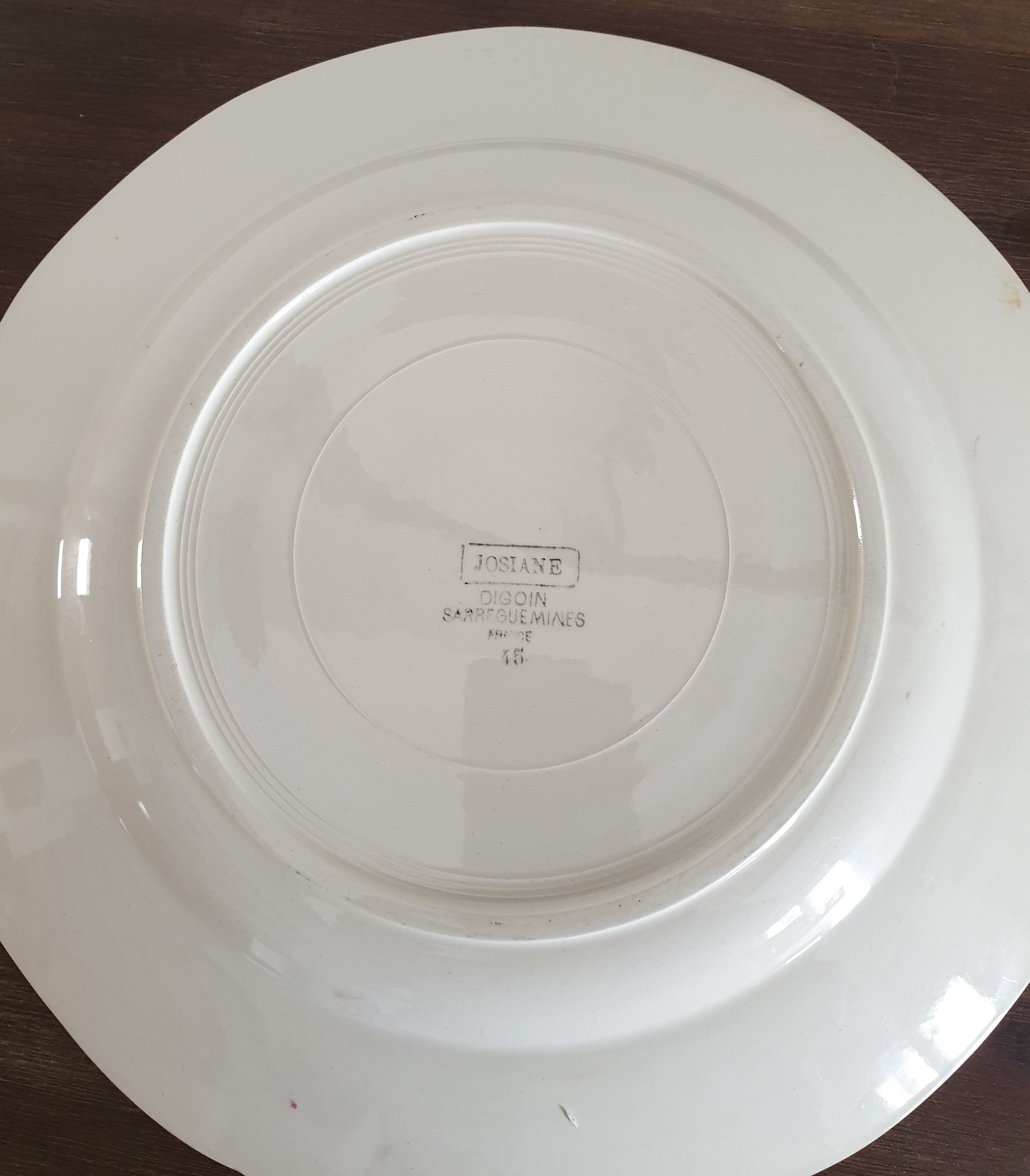 Dish Digoin Sarreguemines model Josiane