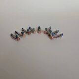 Set of 8 ceramic duck knife rests