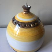 Danish 1960s Glazed Stoneware Pendant Lamp