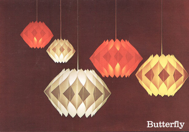 Acrylic pendant light "Butterfly" by Lars Shiøler for Hoyrup lighting. Denmark 1960s