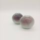 Duo 2 Vase Soliflore Lenticular Glazed Stoneware Grey Blue Purple Ceramic