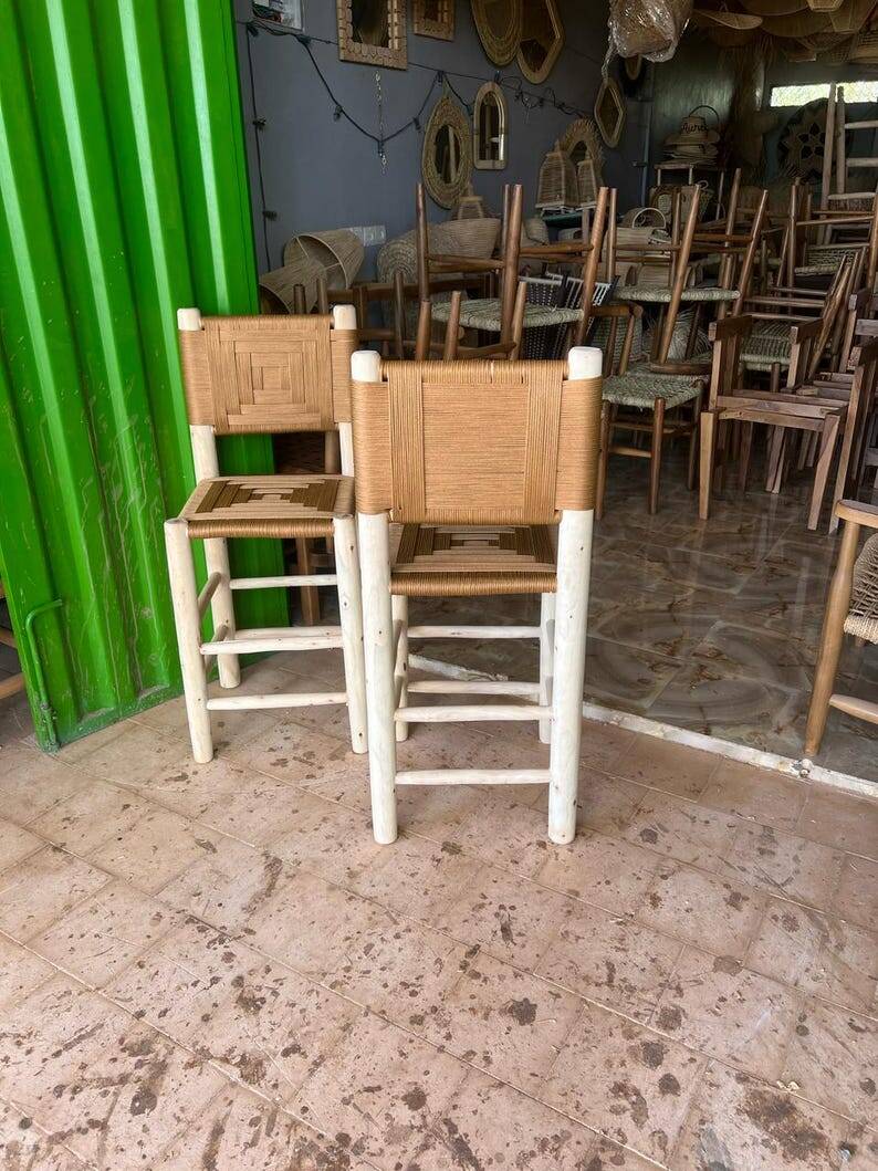 2 handmade craft stools 100cmx30cmx30cm