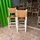 2 tabouret artisanal fait main 100cmx30cmx30cm