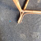 Table basse en rotin ancienne vintage XXeme