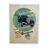 Affiche publicitaire Peugeot 20 mars 1937