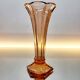 Vase Art Deco Val Saint Lambert, Luxval series American model M, rose colour.