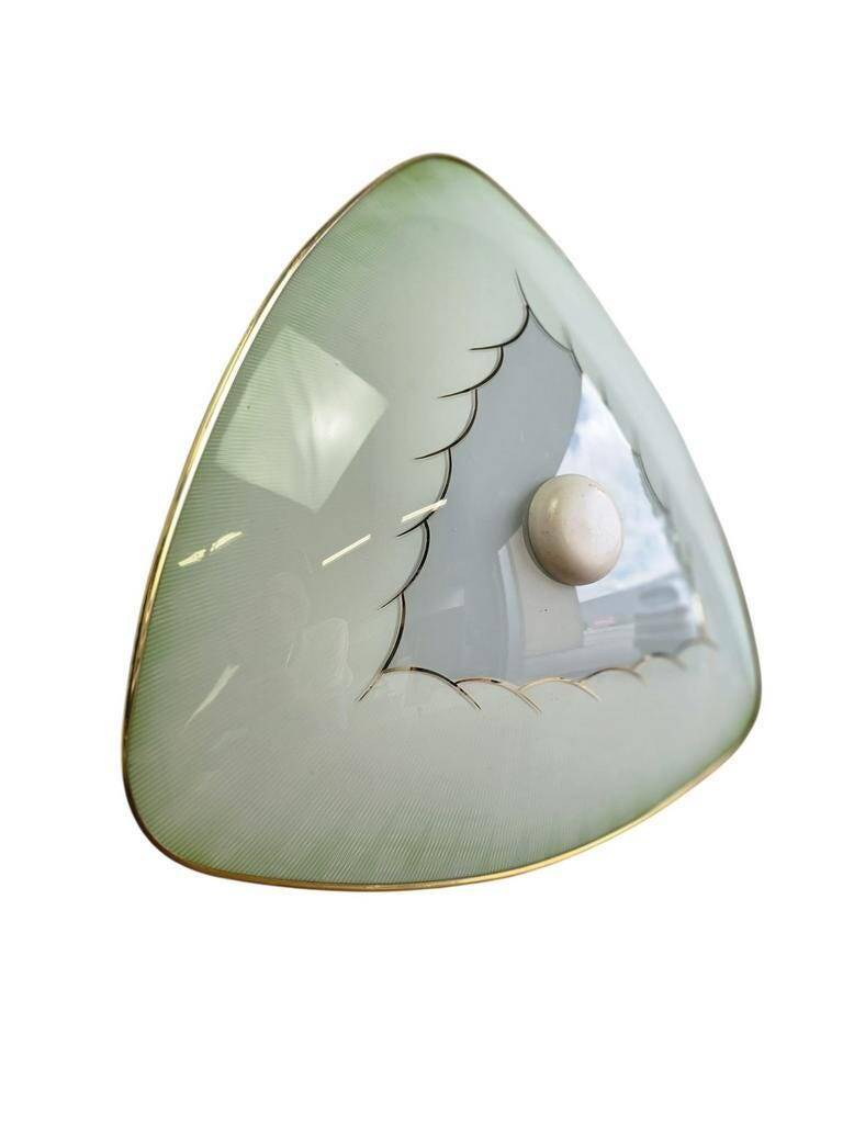 Vintage glass ceiling light / ceiling lamp