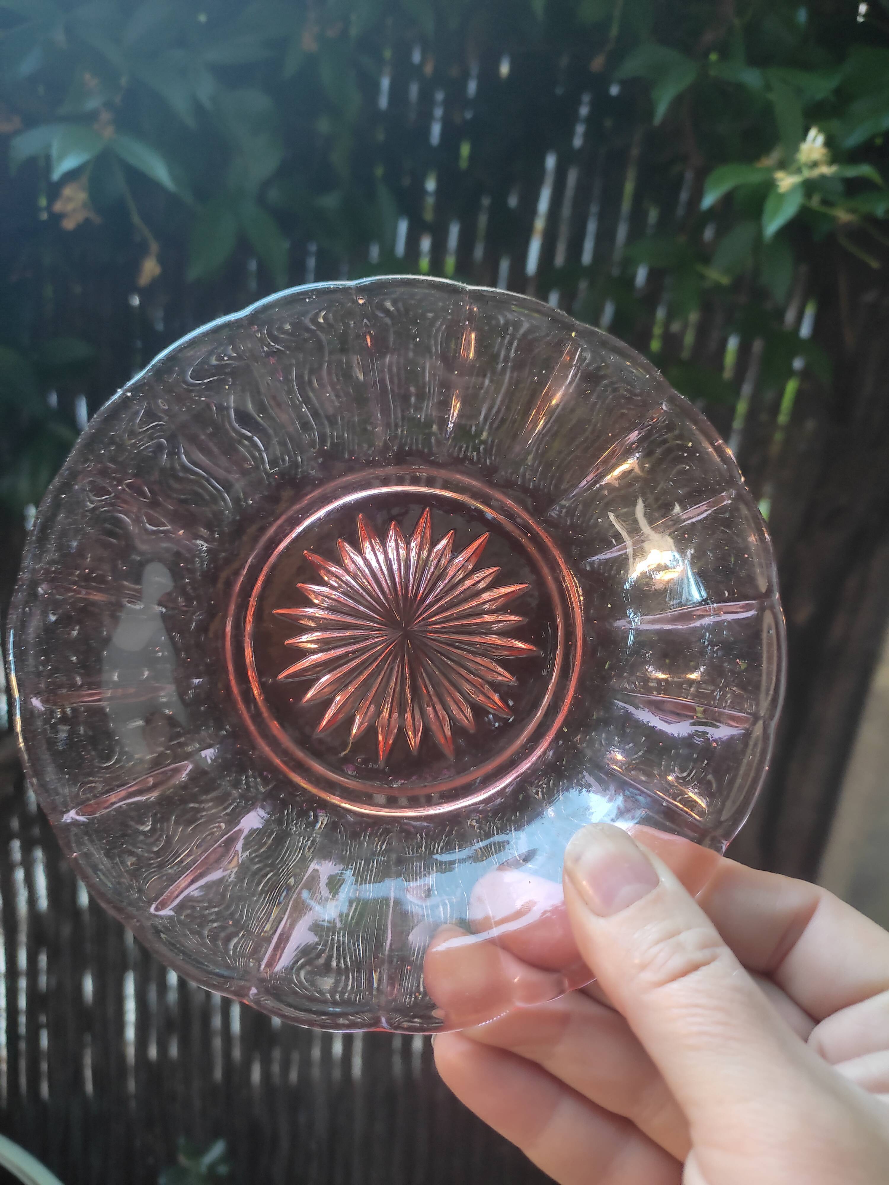 Pink glass candy maker