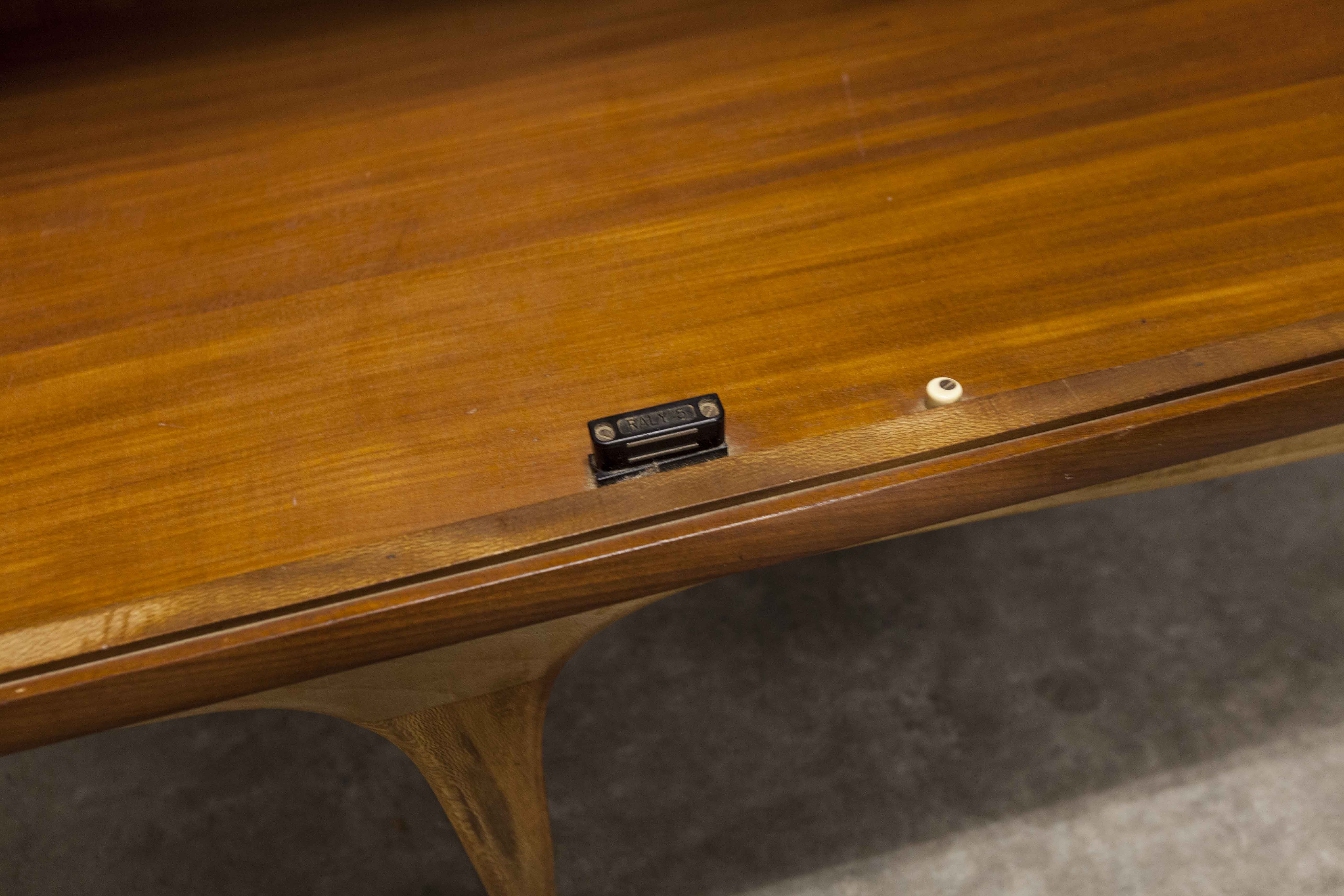 Scandinavian teak cabinet 1960 with mounting plan