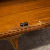 Scandinavian teak cabinet 1960 with mounting plan