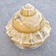 Ceiling light or Art Deco wall sconce in marble-effect glass, Austria 1930s.