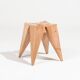 Carved wooden stool