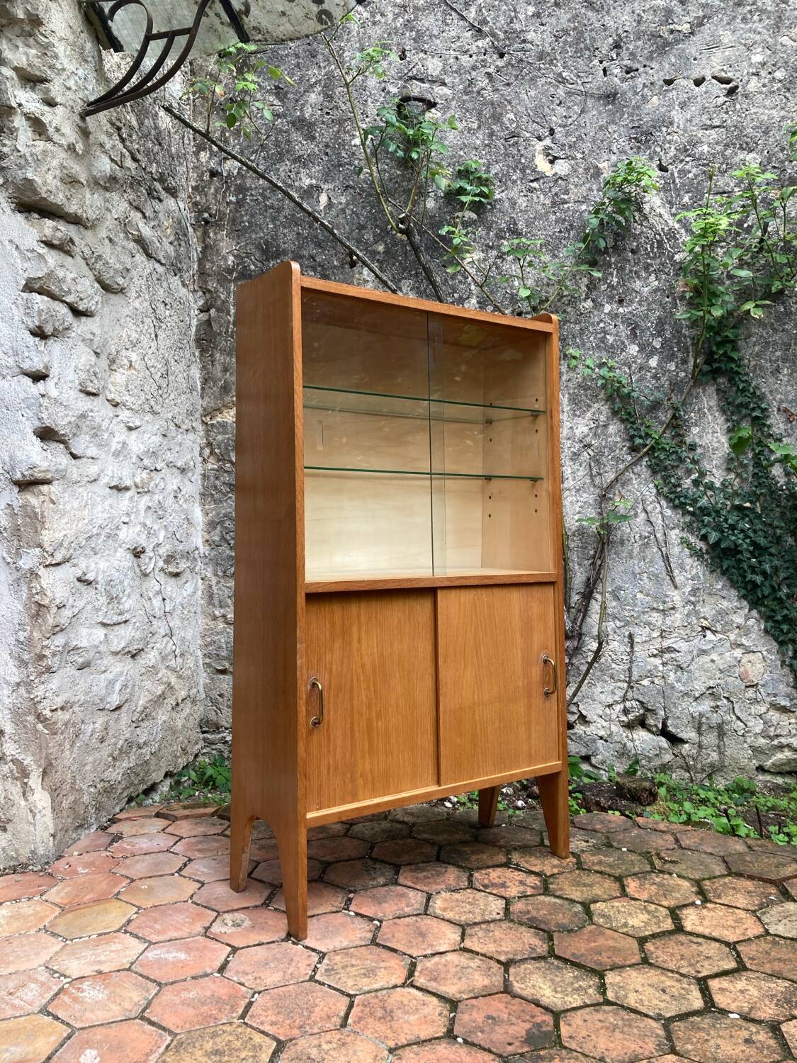 Vintage glass shelf