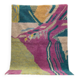 Traditional Moroccan rug, natural wool, 3 x 2 m.