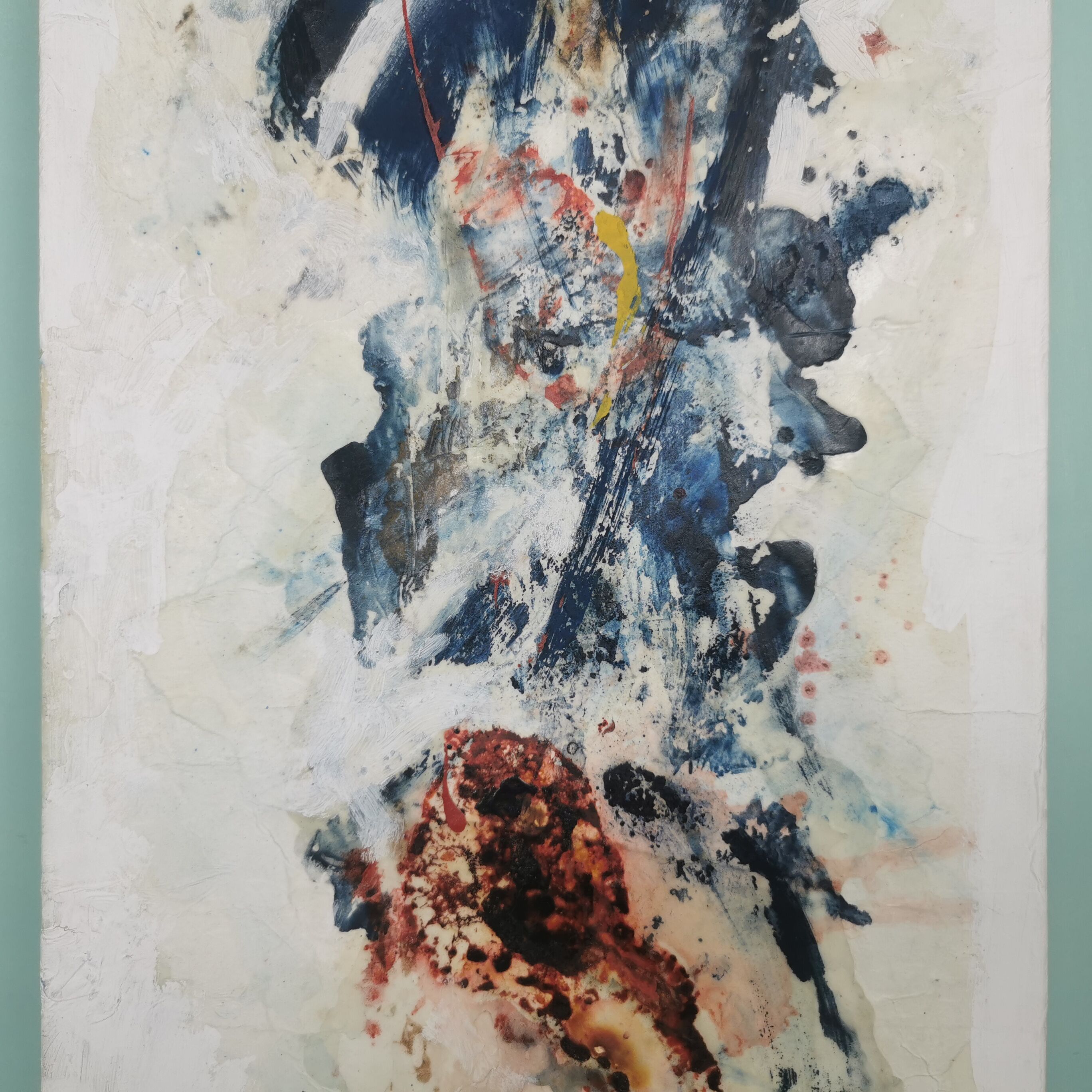 Pair of abstract paintings 60'