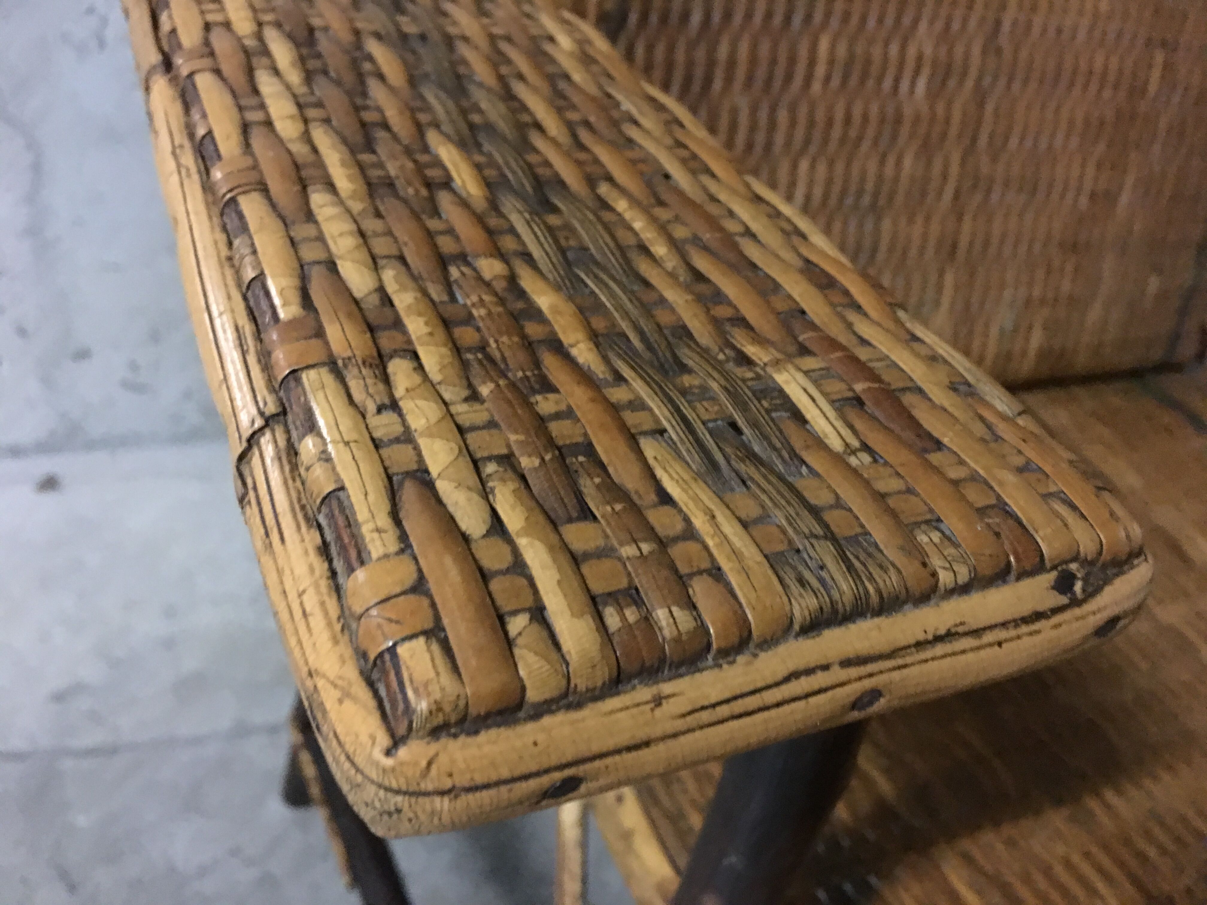 50s Wicker Lounge chair