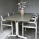 Dining table set with 4 dining chairs by Pierre Mennen for Pastoe.