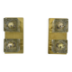 Pair of Peil & Putzler ice cube glass wall lamps, 1970s