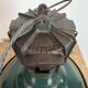 Industrial French Petrol Enamel Pendant Lamp from Sammode, 1950s