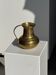 Carafe ou verseuse ventrue en métal doré H18