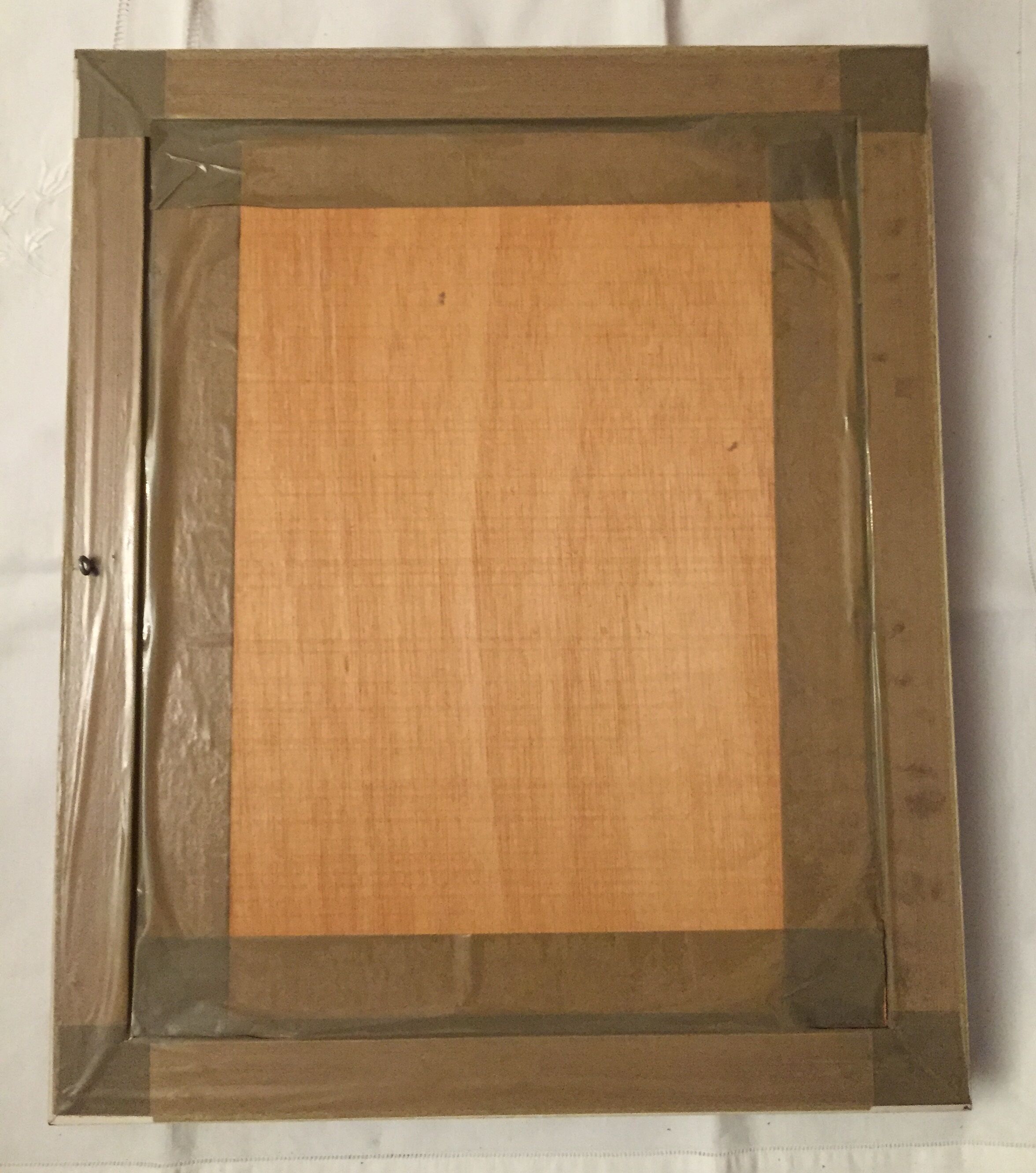 Vintage mirror beveled 60 x 50 cm