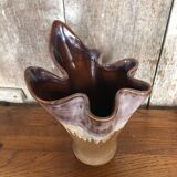 Ancien vase mouchoir en céramique style Vallauris