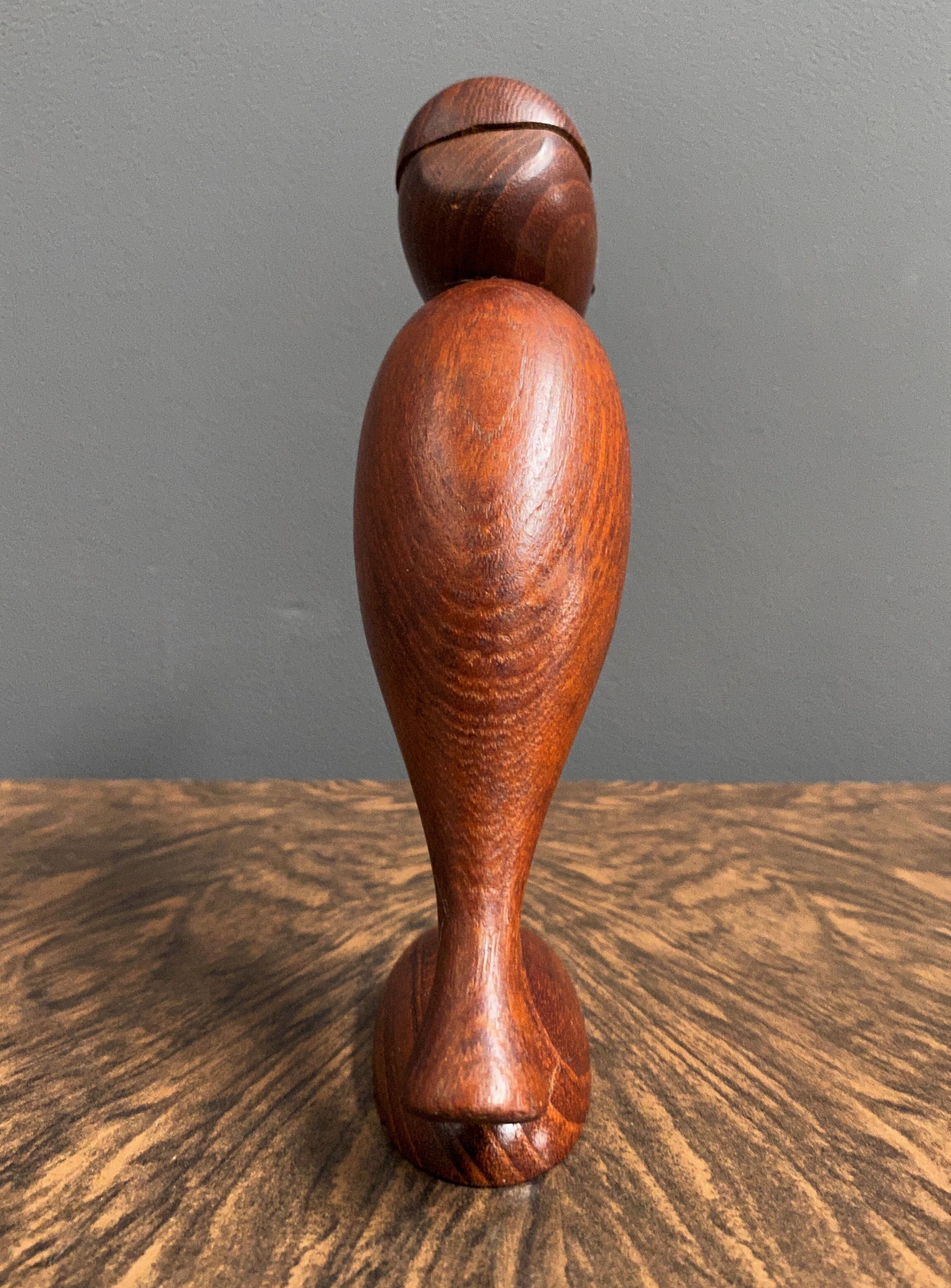 Teak bird bottle opener 1960s