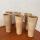 Set of large glazed stoneware cups from Niderviller – vintage tableware