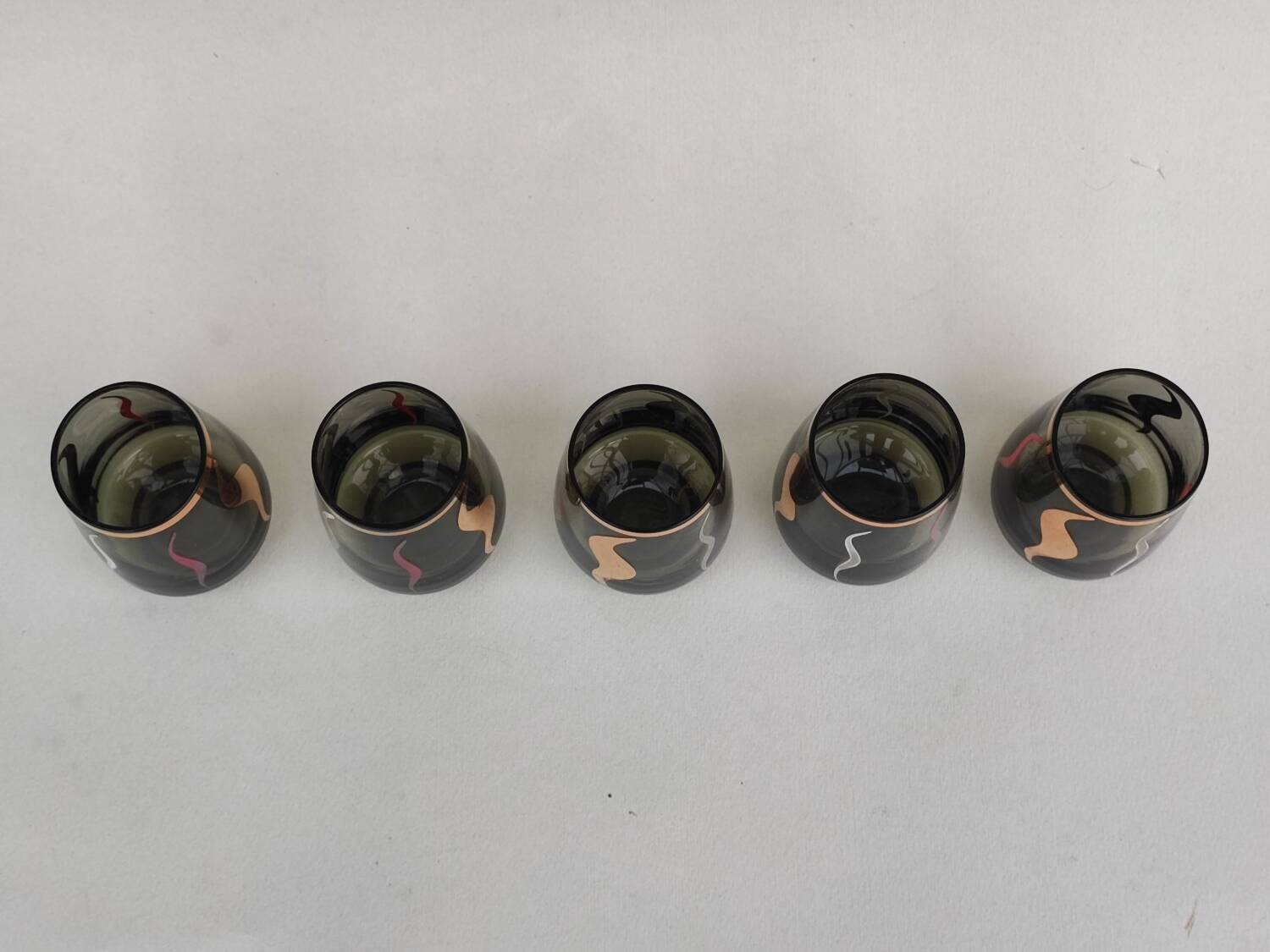 Glass liqueur carafe and glasses