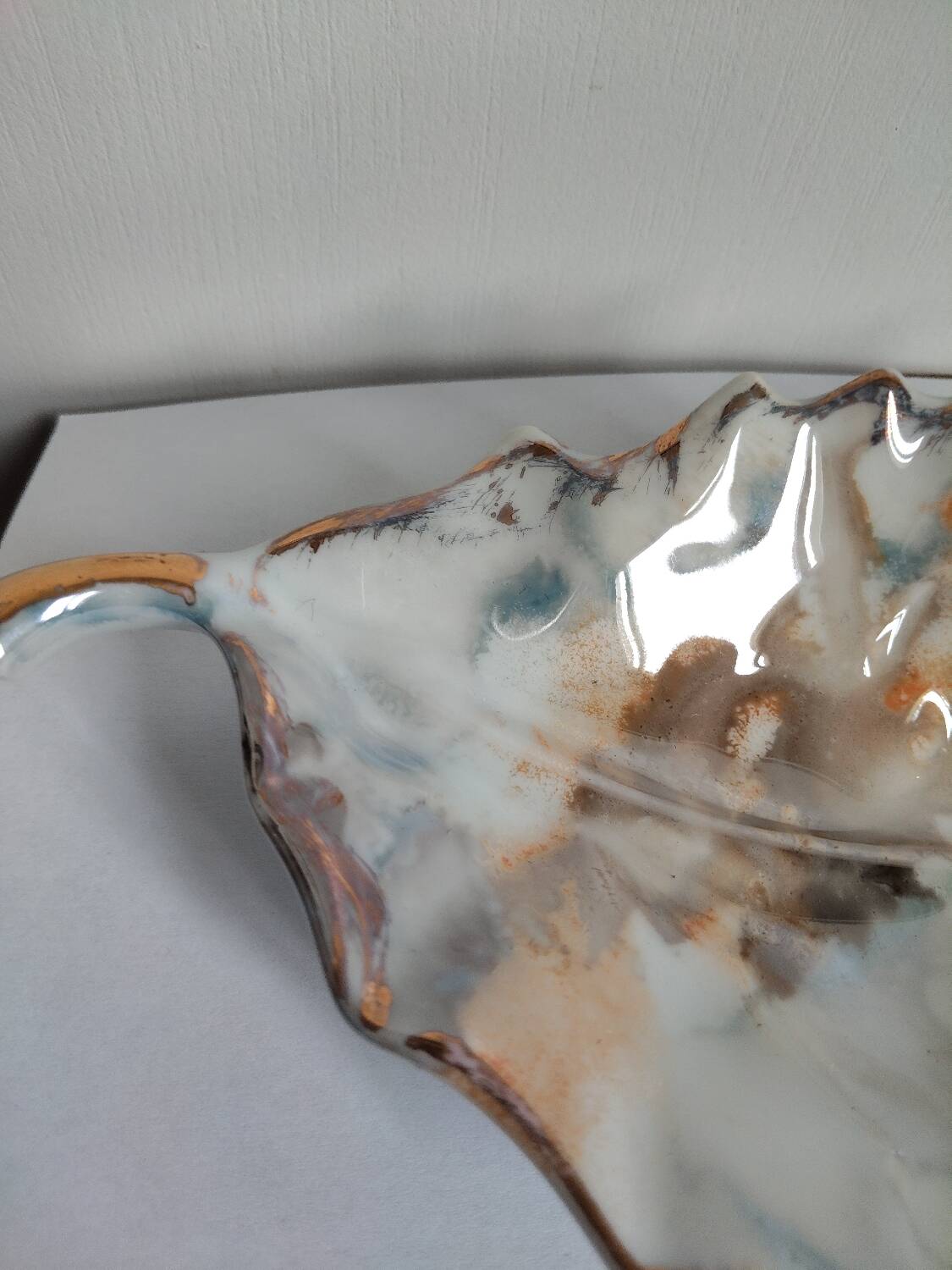 Modernist porcelain catchall hand-painted – APILCO France