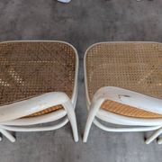 Set of 4 Thonet Style 811 Cane Chair: Josef Hoffman Mid-Century Modern Furn