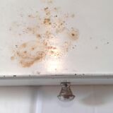 Vintage metal bathroom shelf