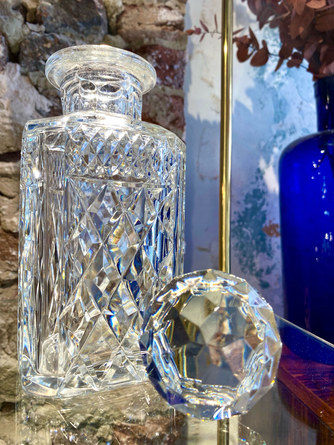 Cut crystal whisky decanter from the 60s/70s