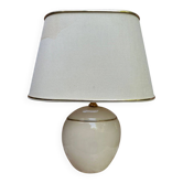 Vintage table lamp by Robert de Schuytener ivory 1960