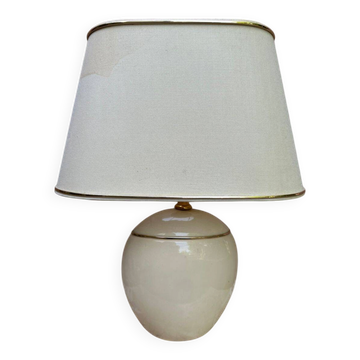 Lampe à poser vintage par Robert de Schuytener ivoire 1960