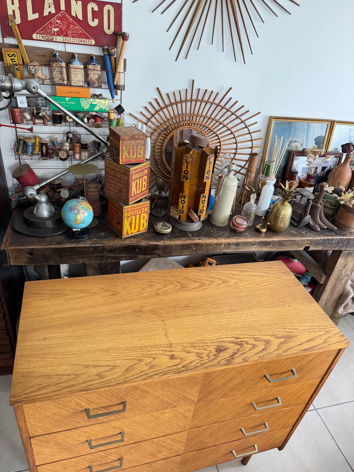 Old vintage chest of drawers