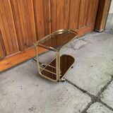 Regency brass 2-tier bar cart, 1960s