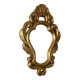 Golden mirror in baroque style.
