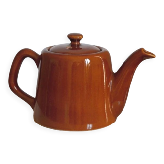 Terracotta ceramic teapot from the 70s