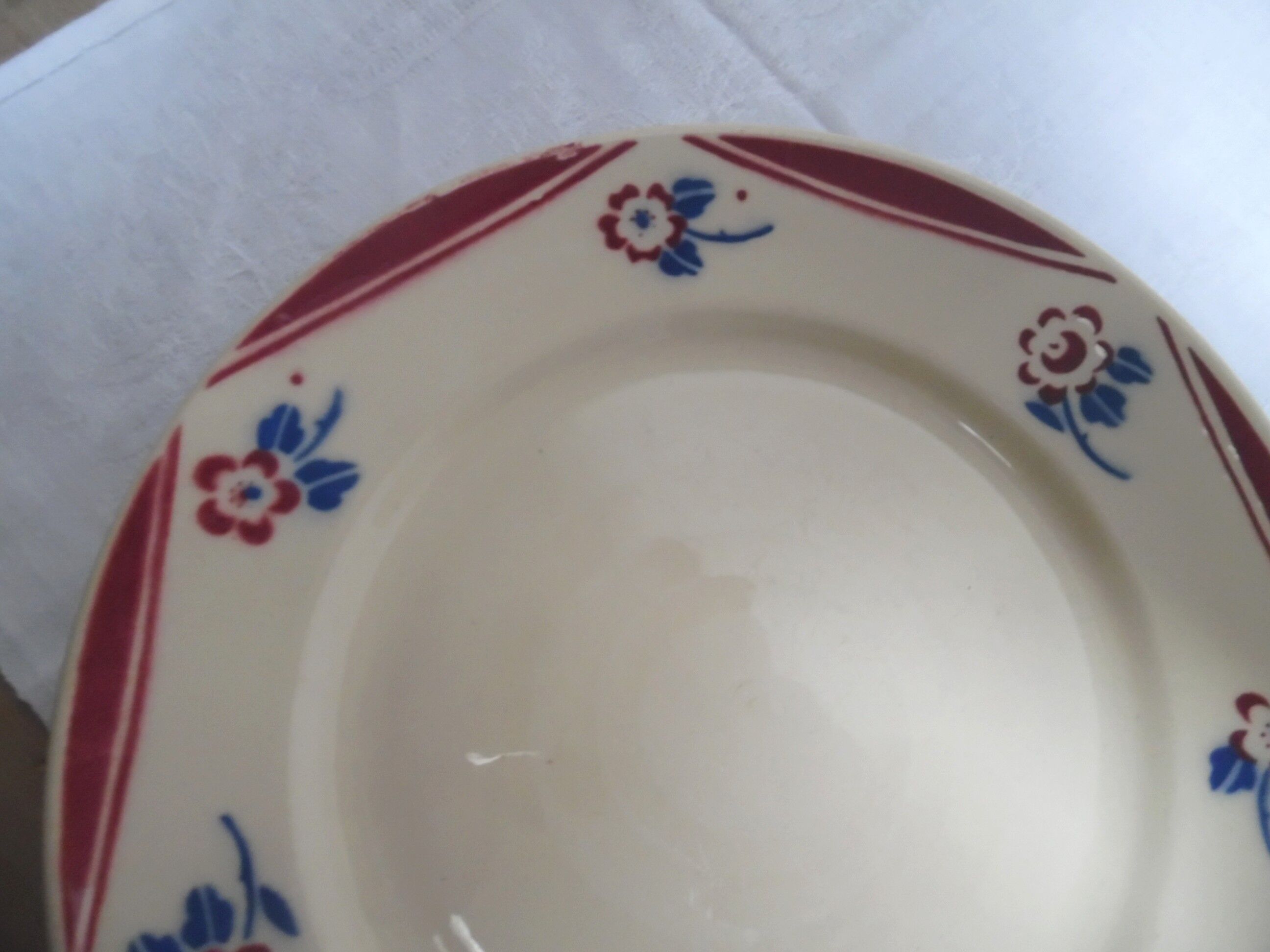 Six plates flat Luneville mismatched