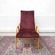 Fauteuil vintage en velours