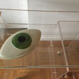 Plexiglas desk and vintage glass