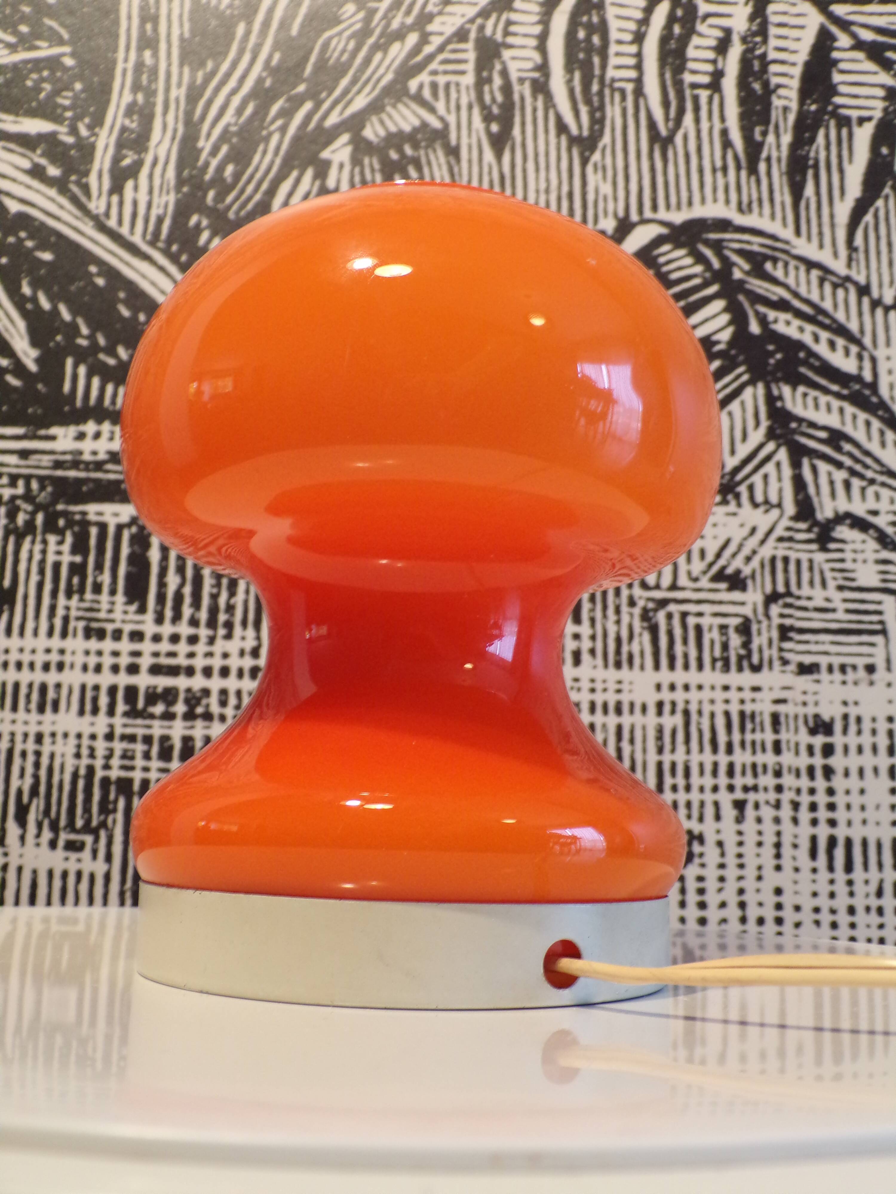 Lampe champignon opaline 1970