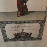 Print colonel general of hunters on horseback